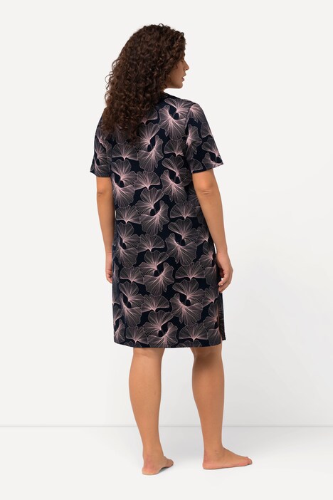 Bigshirts, 2er-Pack, Gingko, V-Ausschnitt, Halbarm