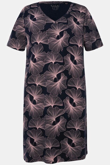 Bigshirts, 2er-Pack, Gingko, V-Ausschnitt, Halbarm