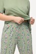 Floral Trim Pajama Set