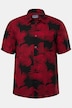 Chemise STHUGE à manches courtes, imprimé all-over floral et col kent, Coupe « flottante », jusqu'au 8XL