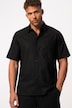 Chemise en lin mélangé STHUGE à manches courtes et col kent. Coupe « flottante », jusqu'au 8XL