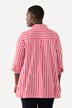 Stripe A-Line 3/4 Sleeve Tunic Blouse