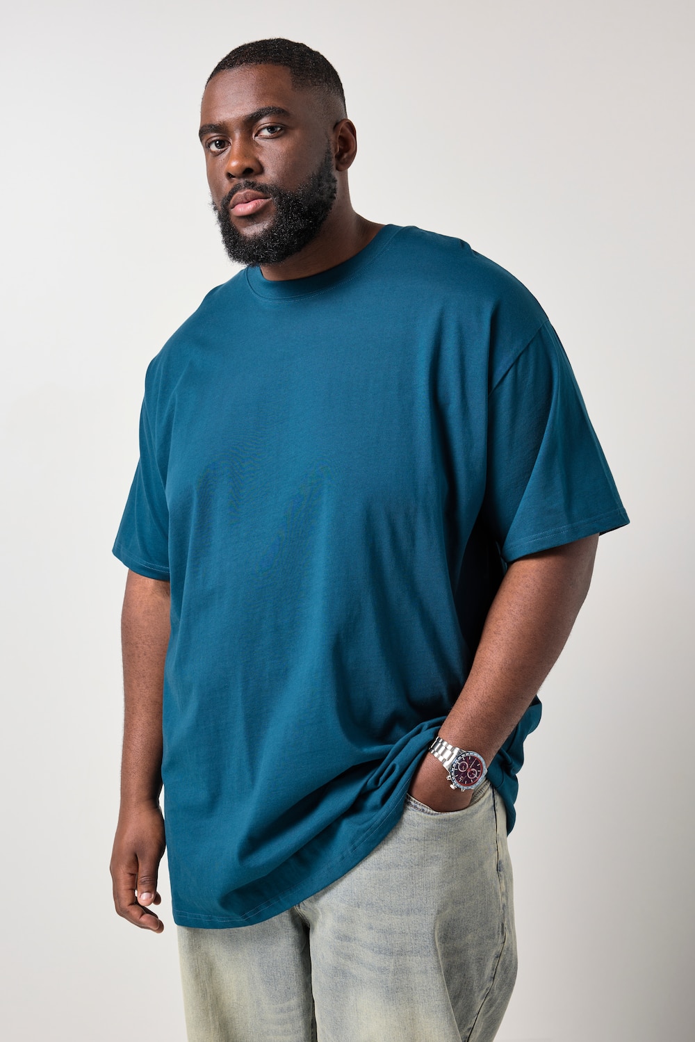 STHUGE T-shirt, korte mouwen, oversized, tot 8XL