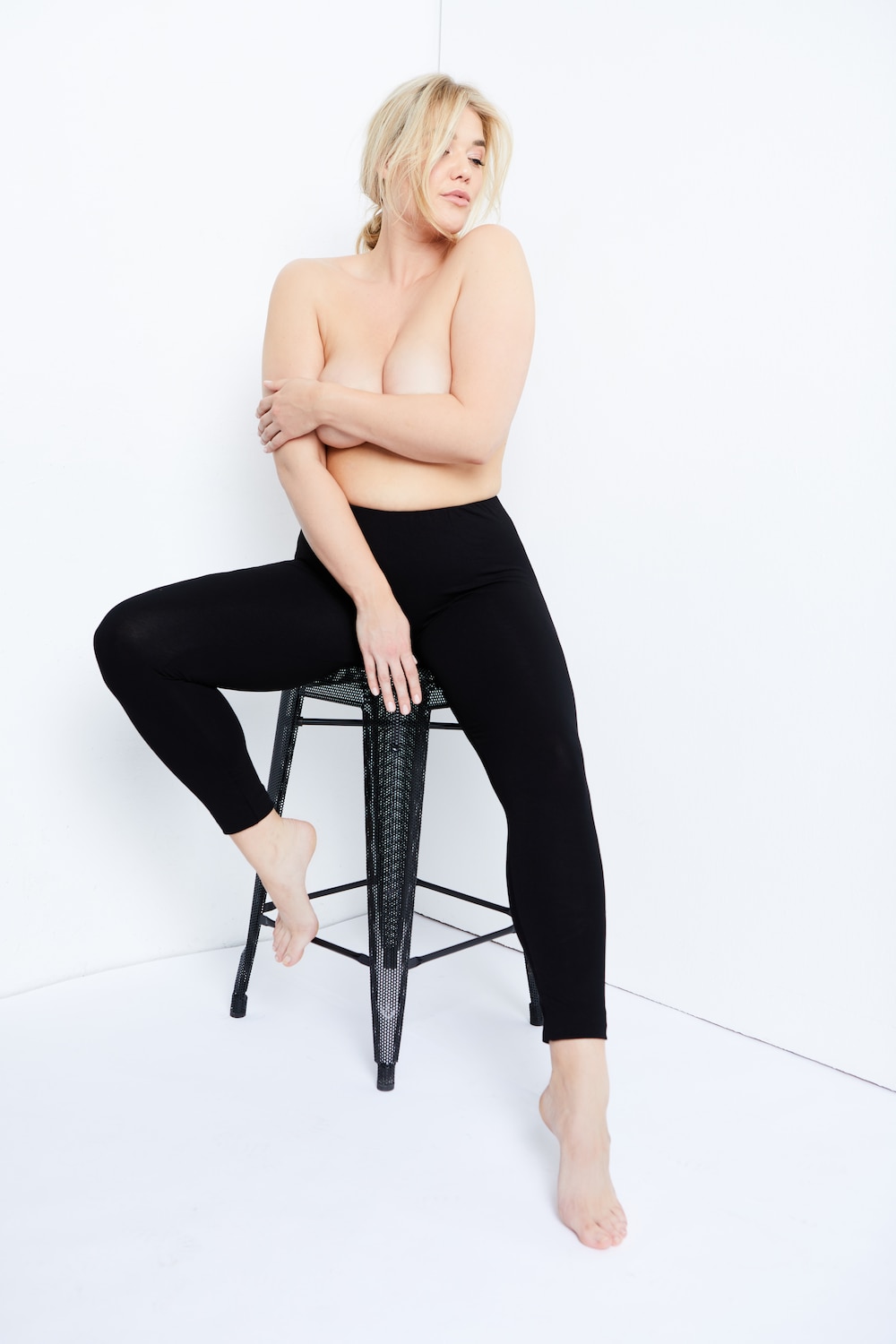 Ouvert-Leggings, offener Schritt, blickdicht