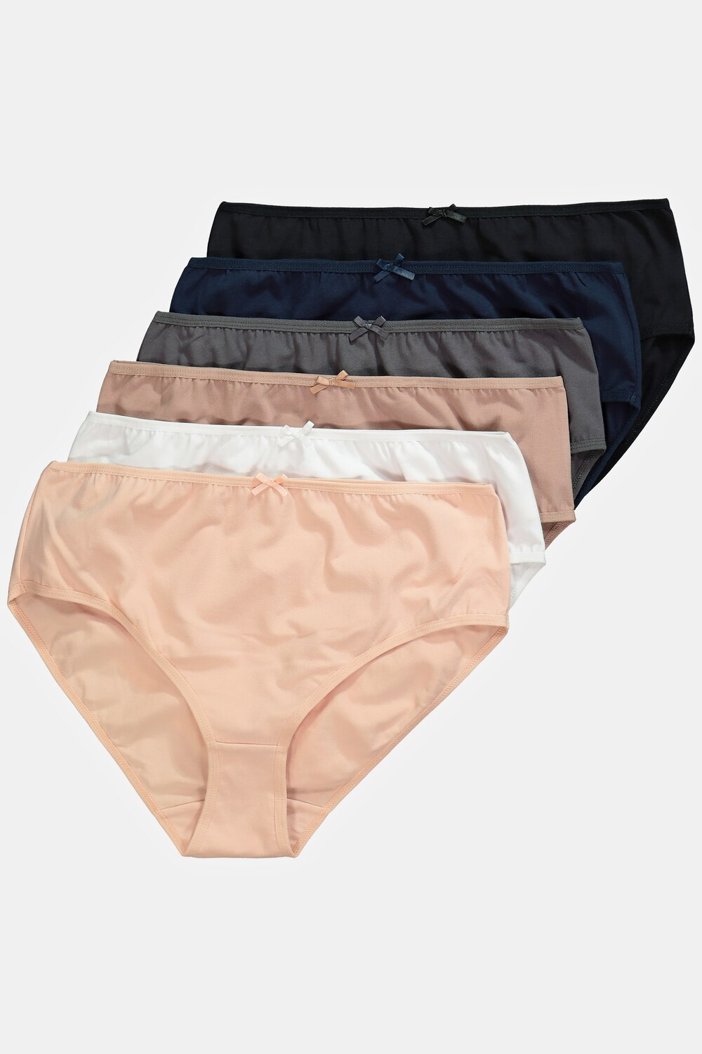 Grote Maten Midislips, Dames, zwart, Maat: 62/64, Katoen, Ulla Popken