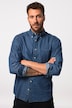 Chemise JP AWARE. Manches longues et col à pointes boutonnées. Coton bio certifié GOTS