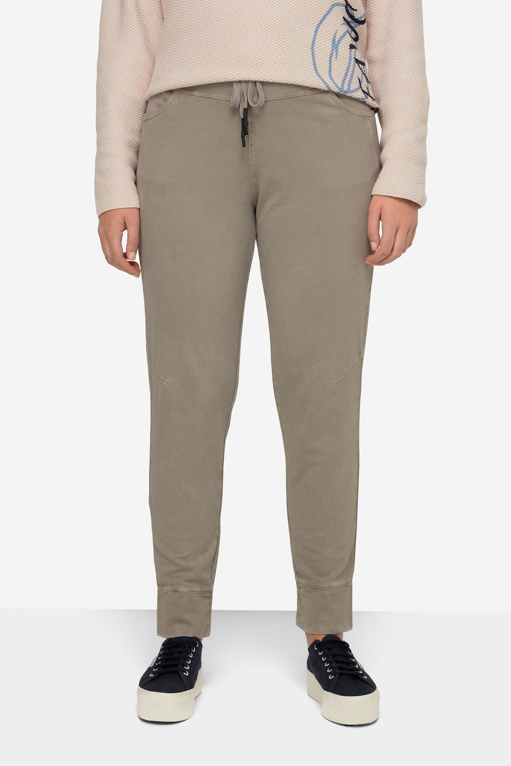 Große Größen Sweathose, Damen, braun, Größe: 3XL, Baumwolle, LAURASON