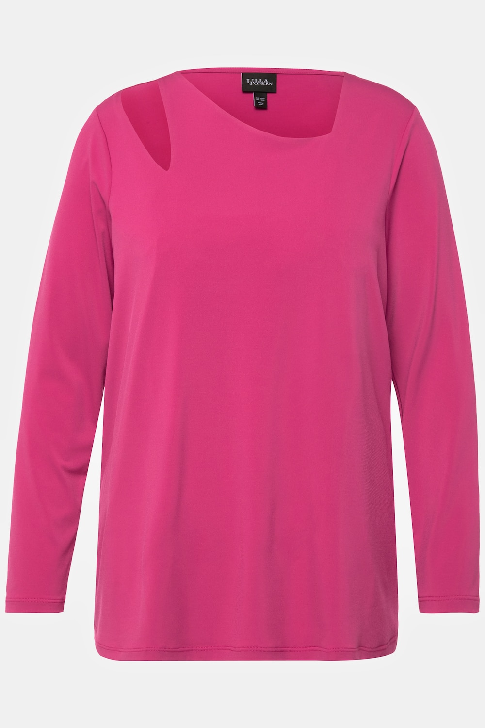 Stora storlekar Topp med cut-out, Dam, rosa, storlek: 50/52, Polyester, Ulla Popken
