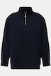Tunika, glidelås, oversized, ståkrage, lange ermer
