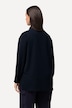 Tunika, glidelås, oversized, ståkrage, lange ermer