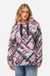 Mixed Print Long Sleeve Hoodie