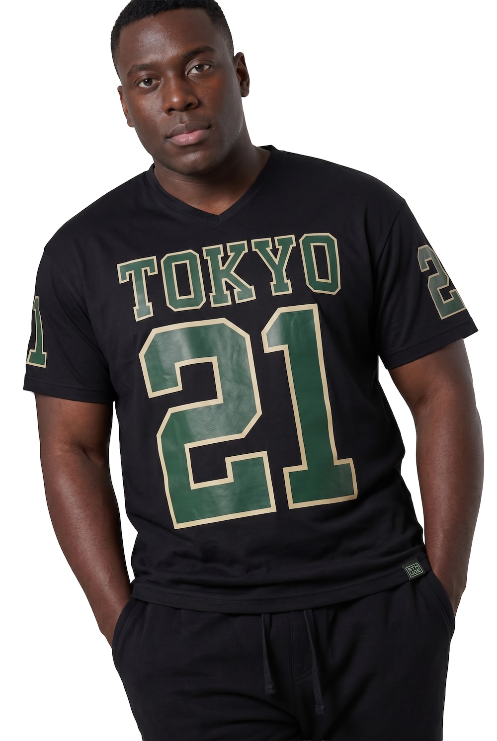 T-Shirt, Halbarm, oversized, Football Print, bis 8 XL