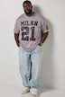 T-Shirt, Halbarm, oversized, Football Print, bis 8 XL