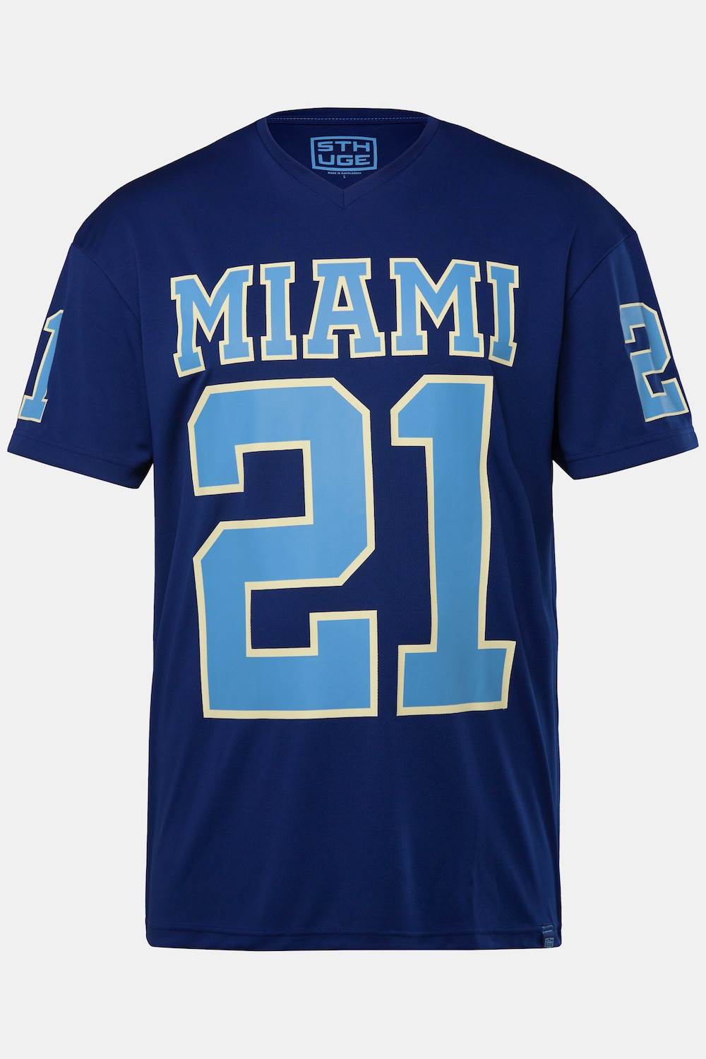 STHUGE T-Shirt, Halbarm, oversized, Football Print, bis 8 XL