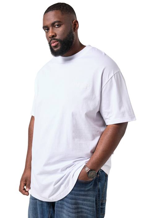 STHUGE tričko, krátké rukávy, oversize, vločkový potisk, kulatý výstřih, do 8XL