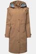 Funktions-Regenmantel, Kapuze, 2-Wege-Zipper, Futter aus recyceltem Polyester