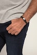 Læderarmbånd, ægte læder, metalspænde