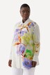 Chemisier, design floral, coupe évasée, manches longues