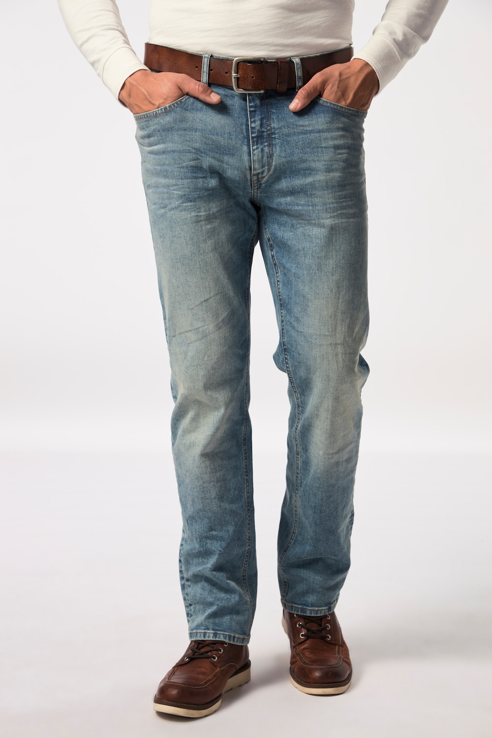 Große Größen Jeans FLEXNAMIC®, Herren, grau, Größe: 68, Baumwolle, JP1880