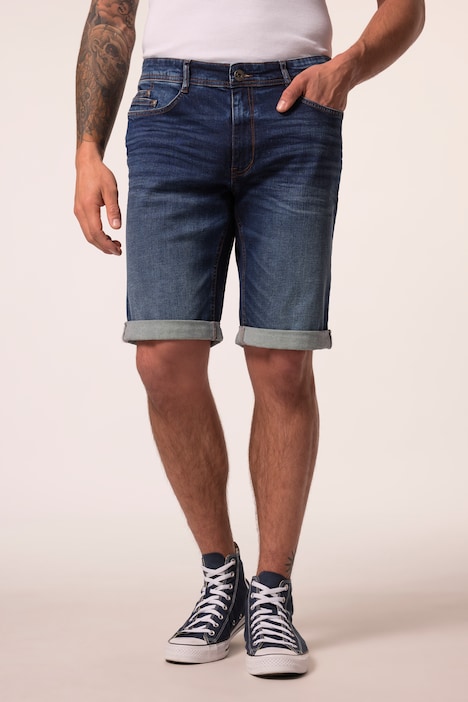 Bermudas vaqueras FLEXNAMIC®, tela vaquera, corte de cintura baja, 5 bolsillos, hasta la talla 72