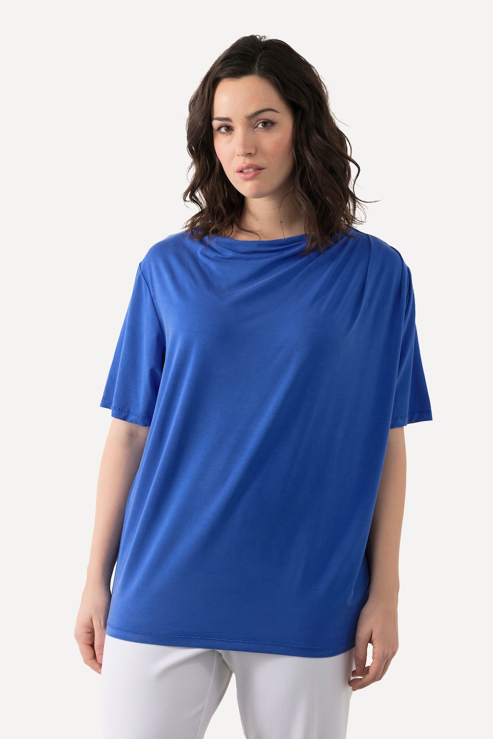 Große Größen T-Shirt, Damen, blau, Größe: 54/56, Synthetische Fasern, Ulla Popken
