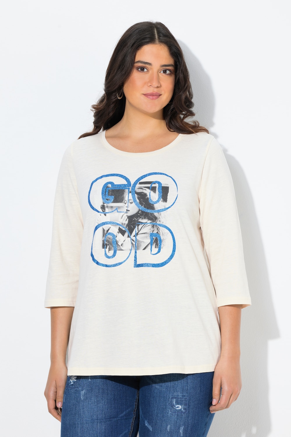 Thumbnail - Große Größen Shirt, Damen, gelb, Größe: 62/64, Baumwolle, Ulla Popken