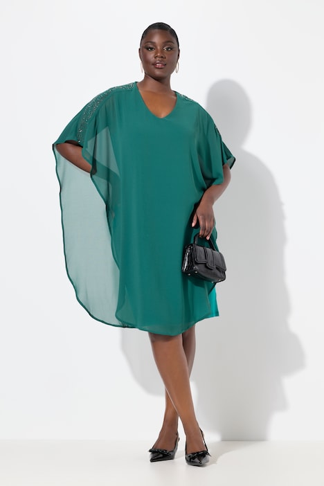 Chiffon Cape Dress