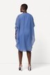 Chiffon jurk, dubbellaags, V-hals, 3/4-mouwen