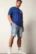 STHUGE dongeribermudas FLEXLASTIC®, denim, ødelagt utseende, opptil 8XL