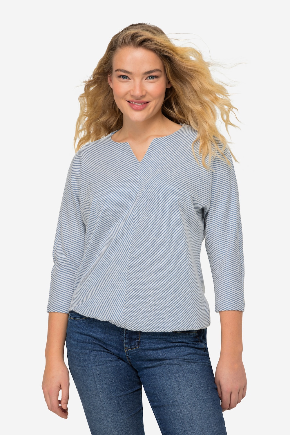 Große Größen Sweatshirt, Damen, beige, Größe: S, Baumwolle/Polyester, LAURASON