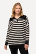Coltrui, strepen, oversized, rits, lange mouwen