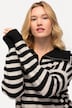 Coltrui, strepen, oversized, rits, lange mouwen