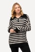 Coltrui, strepen, oversized, rits, lange mouwen