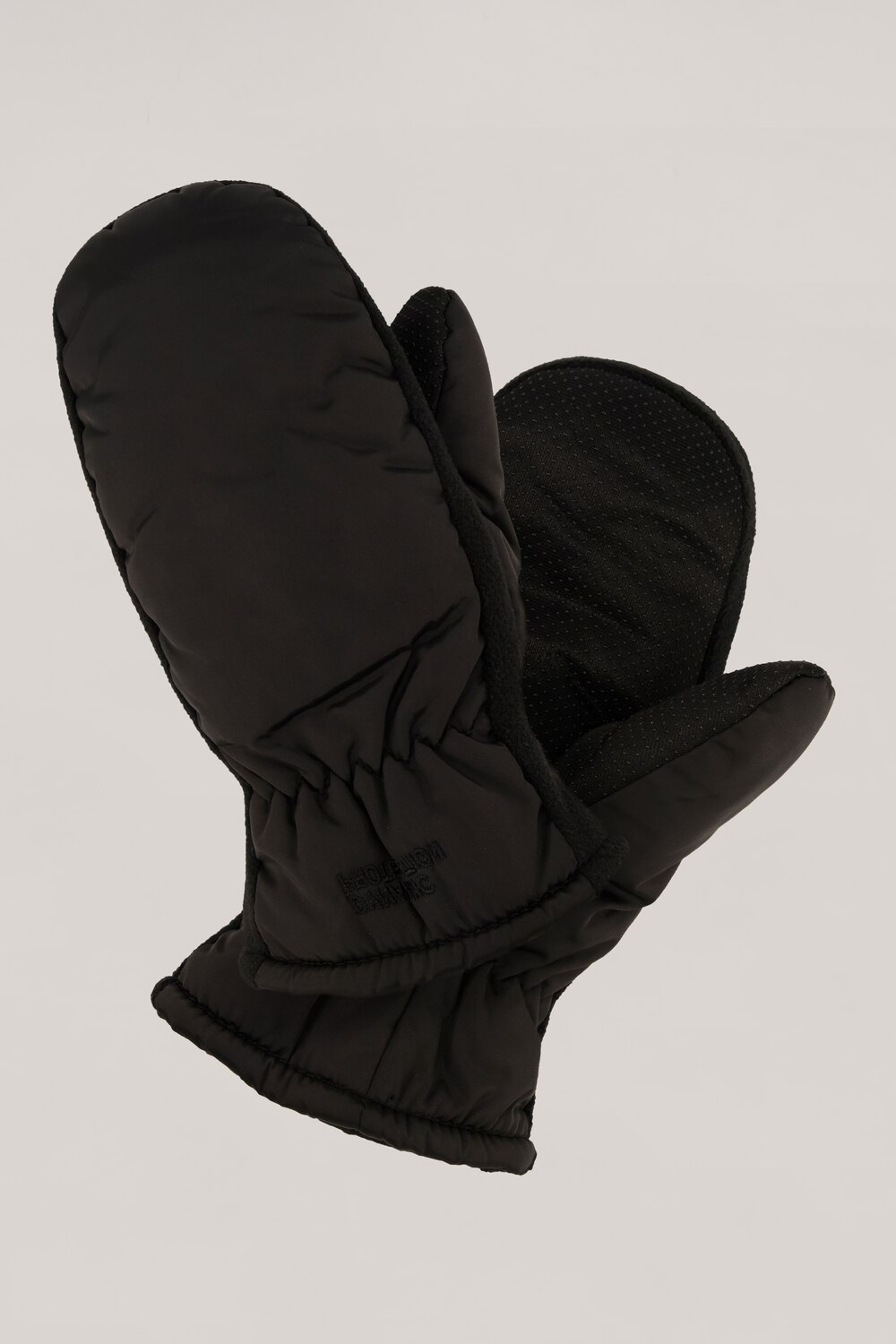 Grote Maten Doorstiksel-handschoen, Dames, zwart, Maat: 1=42-48, Polyester, Ulla Popken