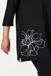 Floral Embroidery Longline Sweatshirt