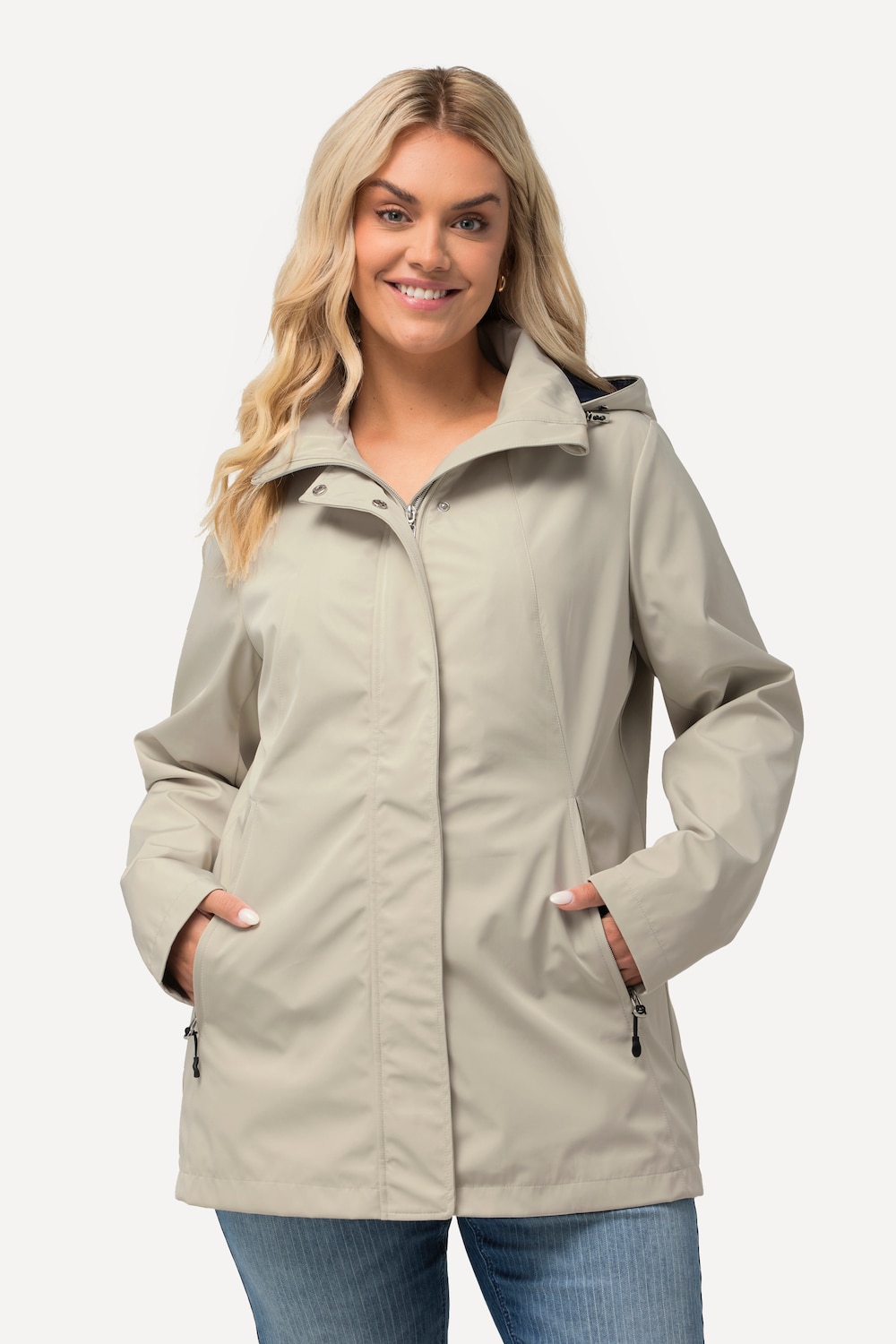 Große Größen HYPRAR Funktionsjacke, Damen, beige, Größe: 46/48, Polyester, Ulla Popken