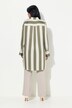 Chemisier à manches longues, col chemise et larges rayures bicolores