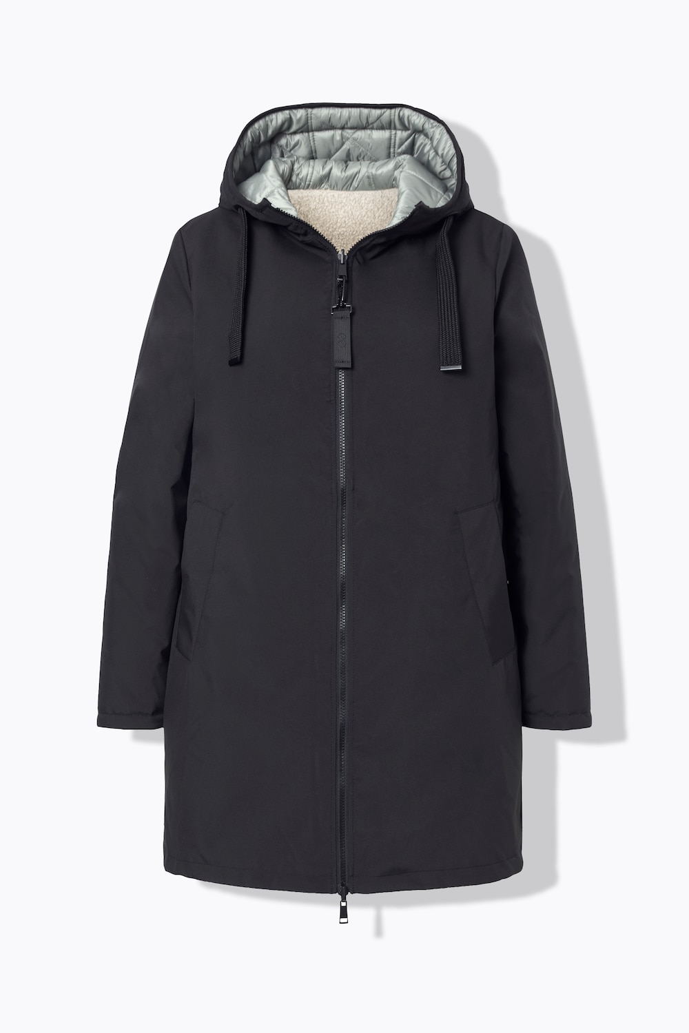 Stora storlekar Vändbar softshelljacka, Dam, svart, storlek: XL, Polyester, LAURASON