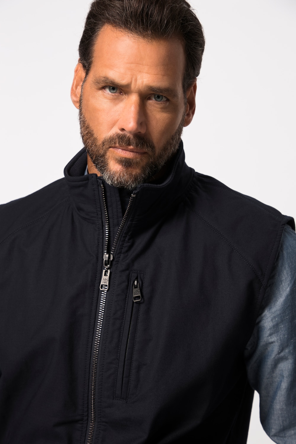 Stora storlekar Väst FLEXNAMIC®, Her, blå, storlek: 3XL, Bomull/Polyester, JP1880