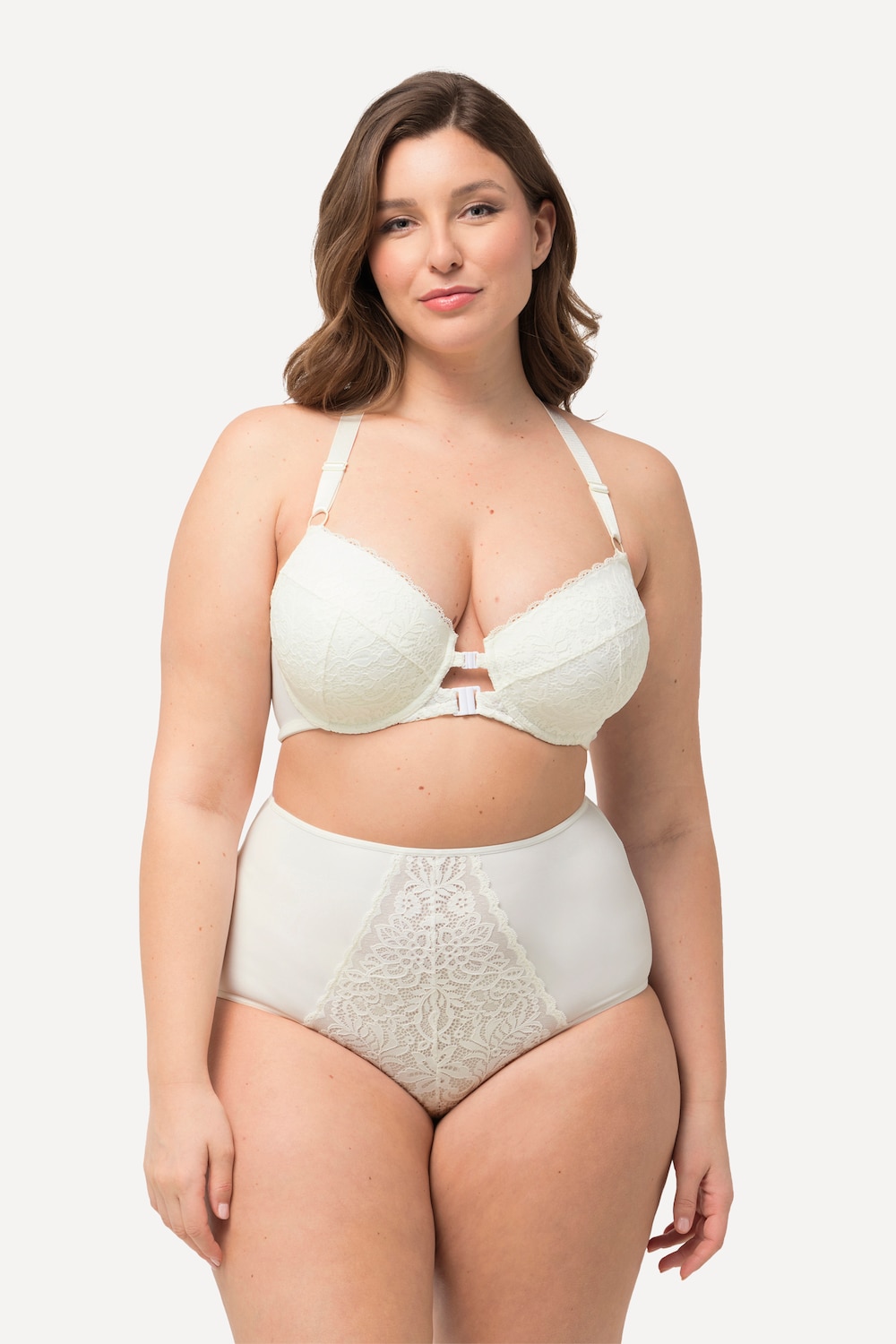 Große Größen Bügel-BH, Damen, beige, Größe: 90B, Synthetische Fasern/Elasthan, Ulla Popken