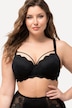 Beugelbeha, zachte cups, kant, decoratieve bandjes, cup B - F