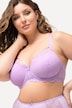 Beugelbeha, zachte cups, kant, decoratieve bandjes, cup B - F