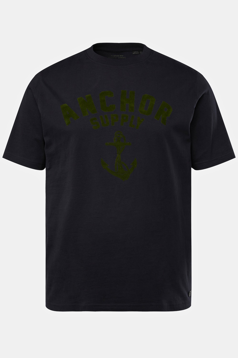 T-Shirt, Halbarm, Rundhals, Brustprint, bis 8 XL