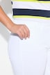 T-shirt, strepenmix, relaxed, ronde hals, halve mouwen
