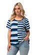 Tričko, pruhy, Relax střih, kulatý výstřih, krátké rukávy