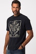 T-shirt à manches courtes, col rond et imprimé ancre de bateau sur la poitrine - jusqu'au 8XL