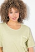 Cold Dye Ruffle Edge Pocket Tee