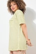 Cold Dye Ruffle Edge Pocket Tee