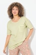 Cold Dye Ruffle Edge Pocket Tee
