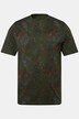 T-shirt, rękaw 1/2, okrągły dekolt, roślinny nadruk na całości, w rozm. do rozmiaru 8XL